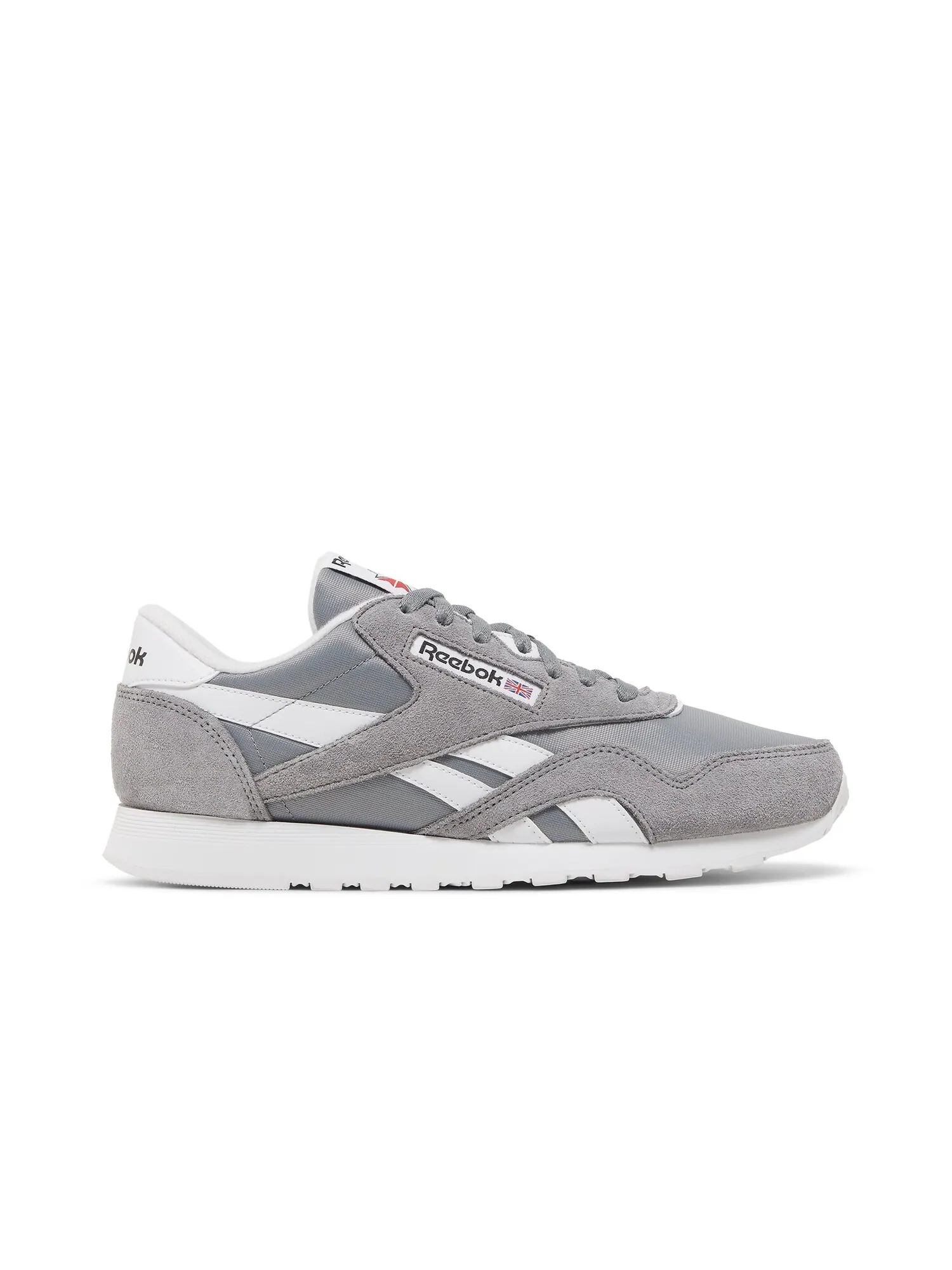 Кроссовки Classic Nylon Reebok — изображение 1 из 8, серый/белый/белый