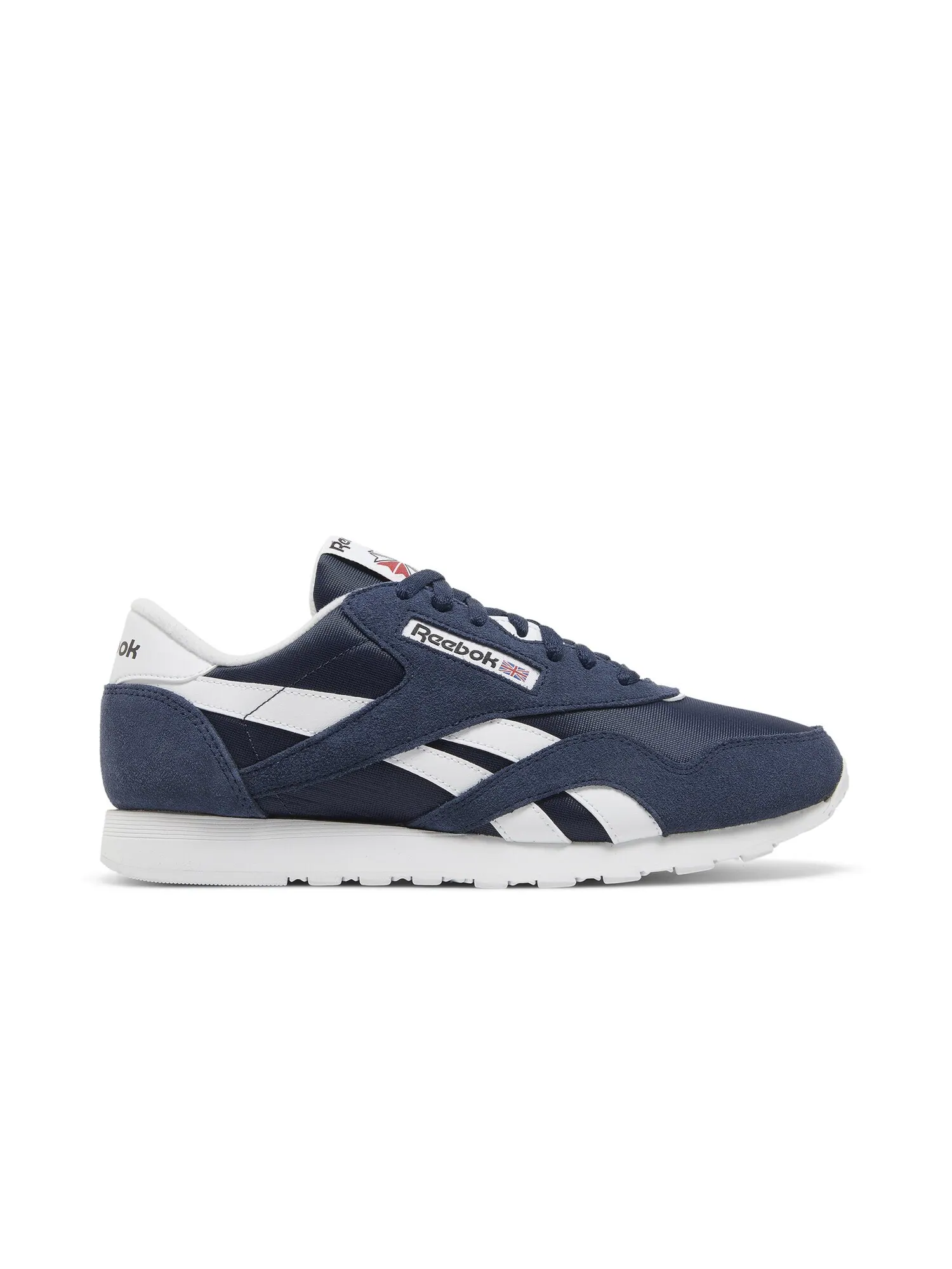 Кроссовки Classic Nylon Reebok — изображение 1 из 8, темно-синий/белый/белый