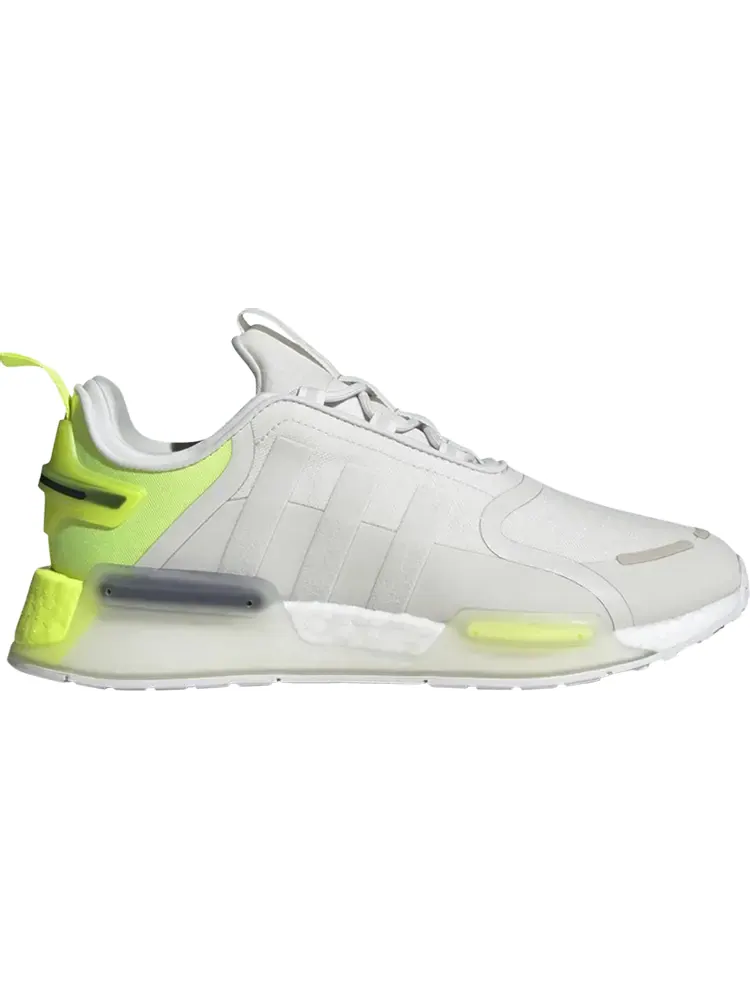 Кроссовки NMD_R1 V3 'White Solar Yellow' — изображение 1 из 1, серый