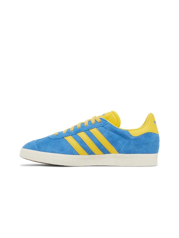 Кроссовки adidas Gazelle 'Blue Bold Gold' — изображение 4 из 9, золотистый/белый