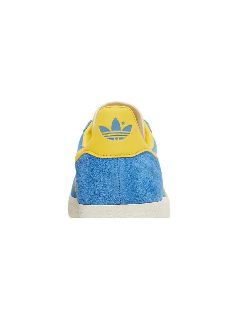 Кроссовки adidas Gazelle 'Blue Bold Gold' — изображение 8 из 9, золотистый/белый