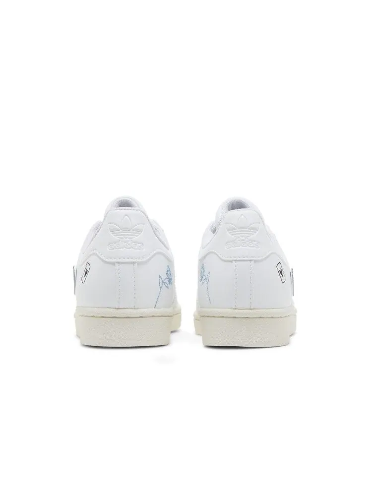 Кроссовки adidas Superstar J 'Patches' — изображение 7 из 9, белый/белый/белый