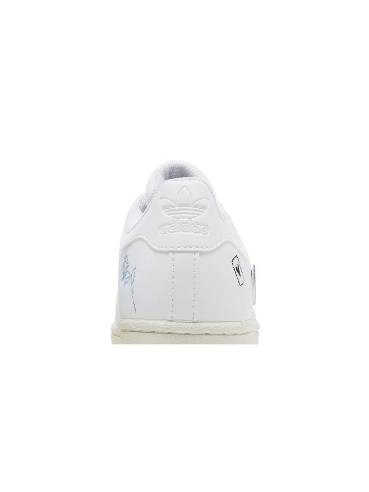 Кроссовки adidas Superstar J 'Patches' — изображение 8 из 9, белый/белый/белый