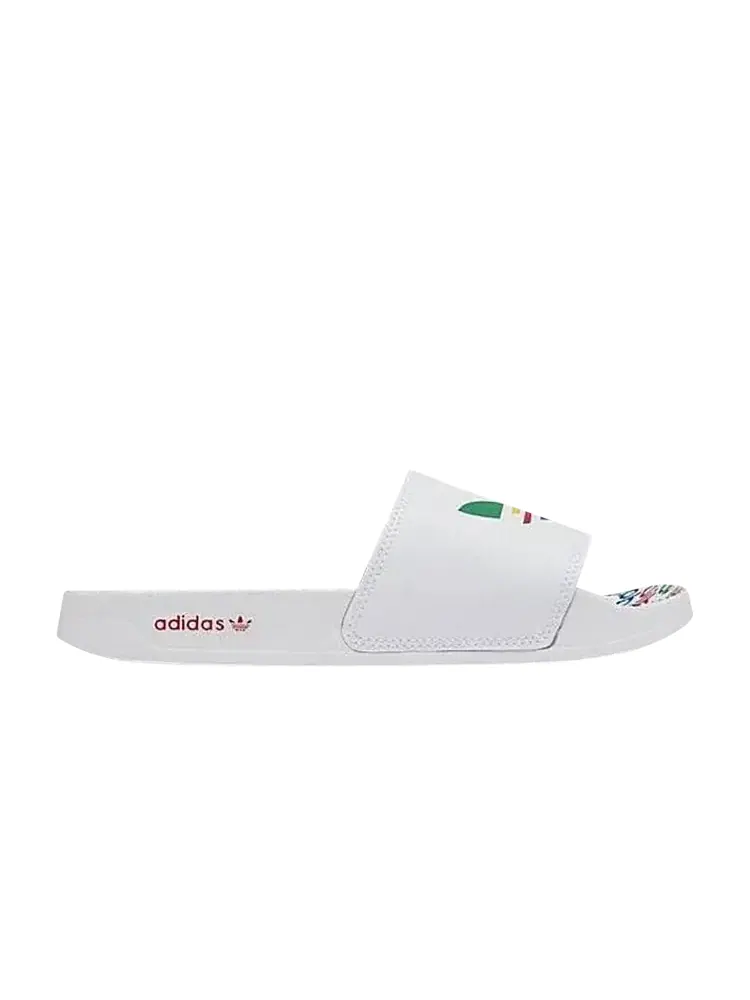 Сланцы Adidas Adilette Slide J — изображение 1 из 1, белый мульти