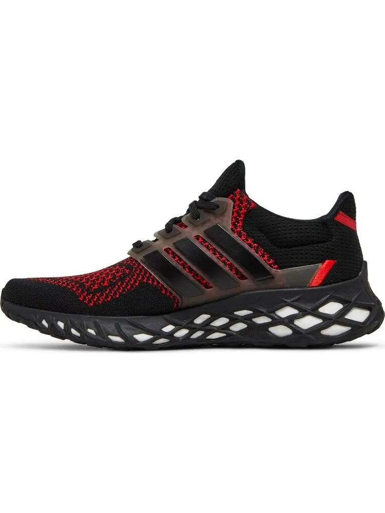 Кроссовки Adidas UltraBoost Web DNA 'Black Vivid Red' — изображение 3 из 8, черный