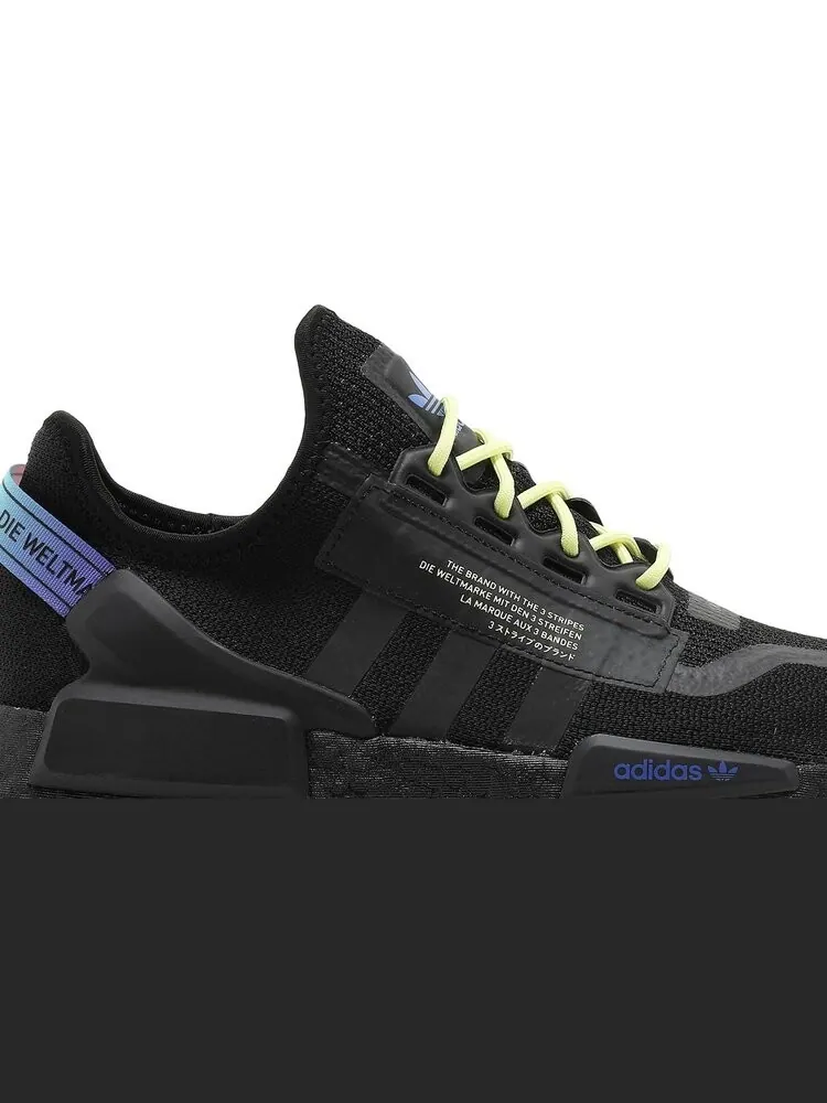 Кроссовки Adidas NMD_R1 V2 'Black Sonic Ink' — изображение 2 из 8, черный