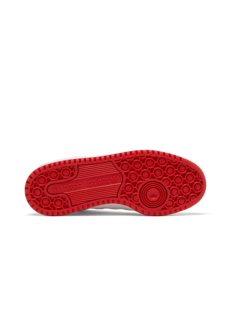 Кроссовки adidas Forum Mid J 'White Vivid Red' — изображение 5 из 9, белый/белый/красный