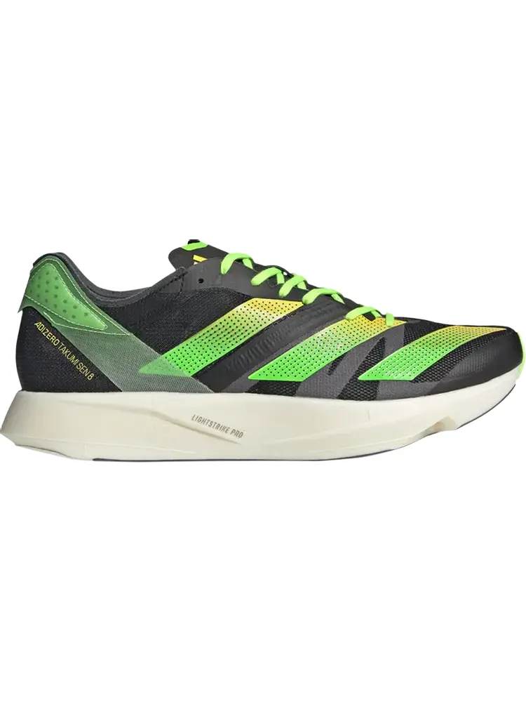 Кроссовки Adidas Adizero Takumi Sen 8 'Black Solar Green' — изображение 1 из 1, черный