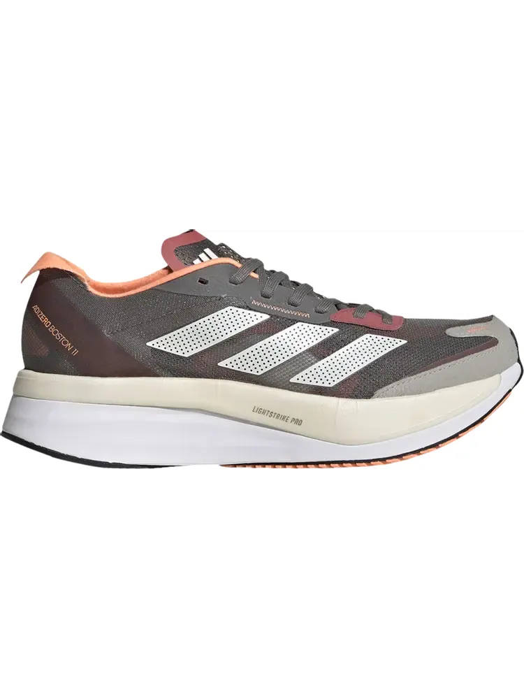Кроссовки Adidas Wmns Adizero Boston 11 'Grey Beam Orange' — изображение 1 из 1, серый