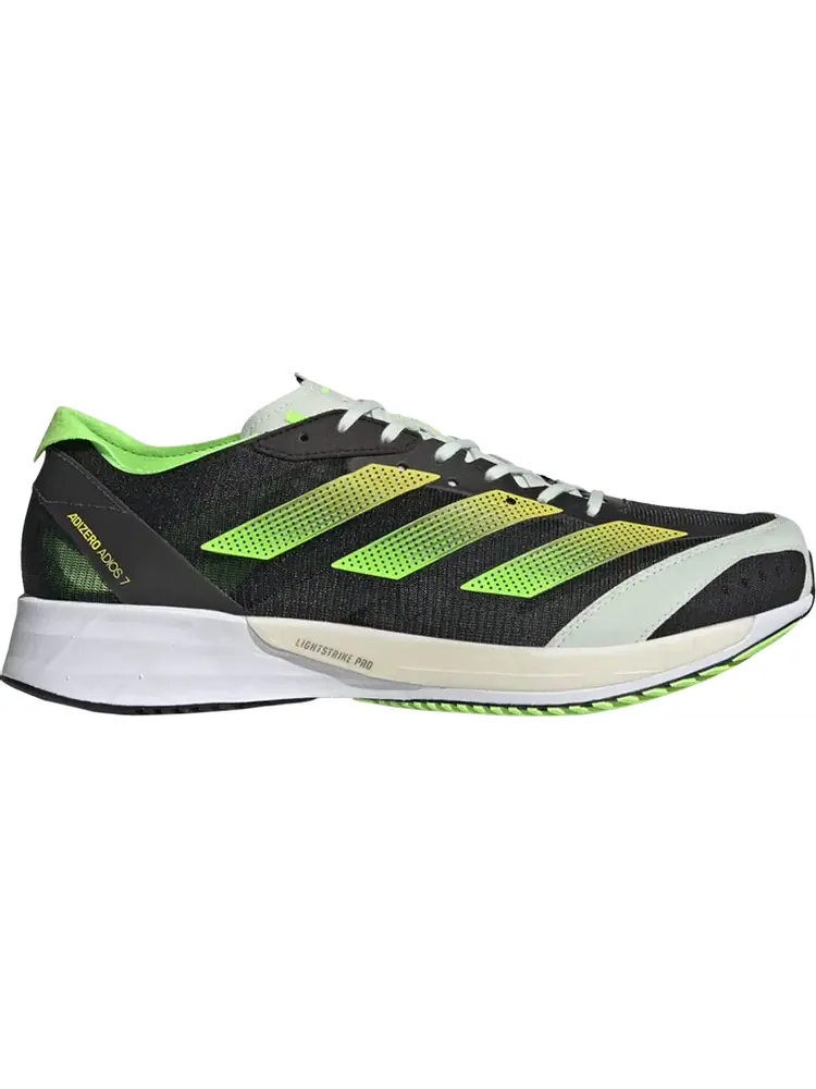 Кроссовки Adidas Adizero Adios 7 'Black Solar Green' — изображение 1 из 1, черный