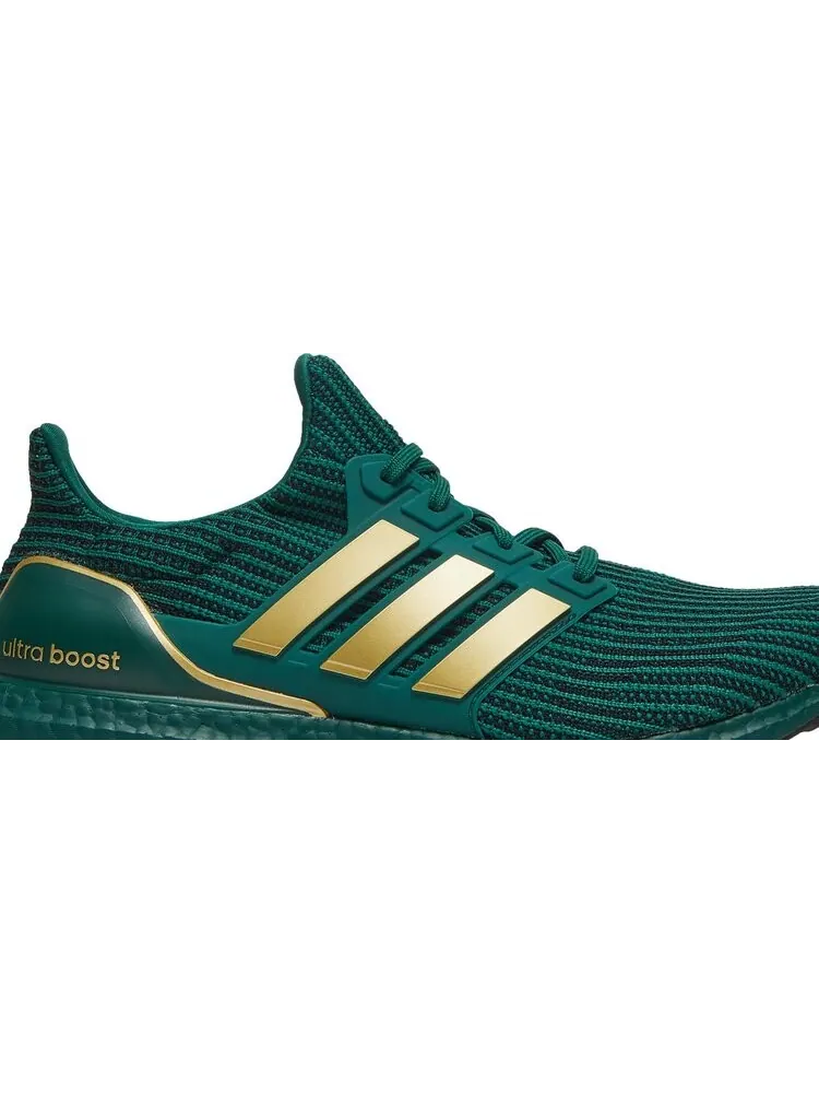Кроссовки Adidas UltraBoost 4.0 DNA 'Green Matte Gold' — изображение 2 из 8, зеленый