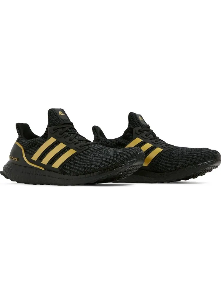 Кроссовки Adidas UltraBoost 4.0 DNA 'Black Matte Gold' — изображение 8 из 8, черный