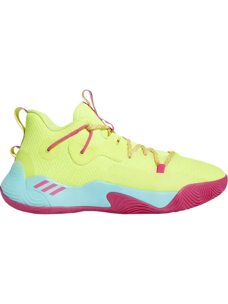 Кроссовки Adidas Harden Stepback 3 'Solar Yellow Shock Pink' — изображение 1 из 4, желтый
