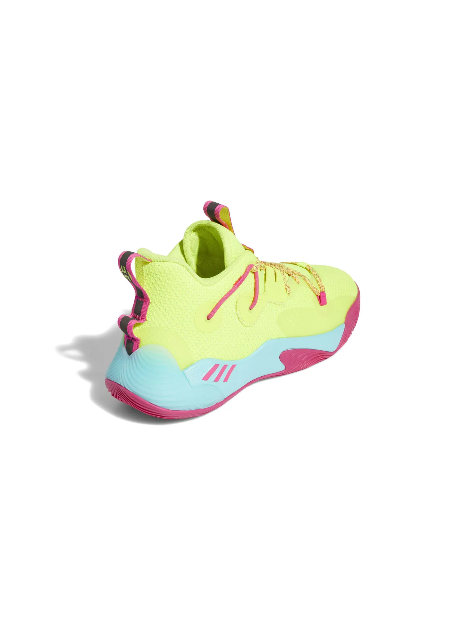 Кроссовки Adidas Harden Stepback 3 'Solar Yellow Shock Pink' — изображение 3 из 4, желтый