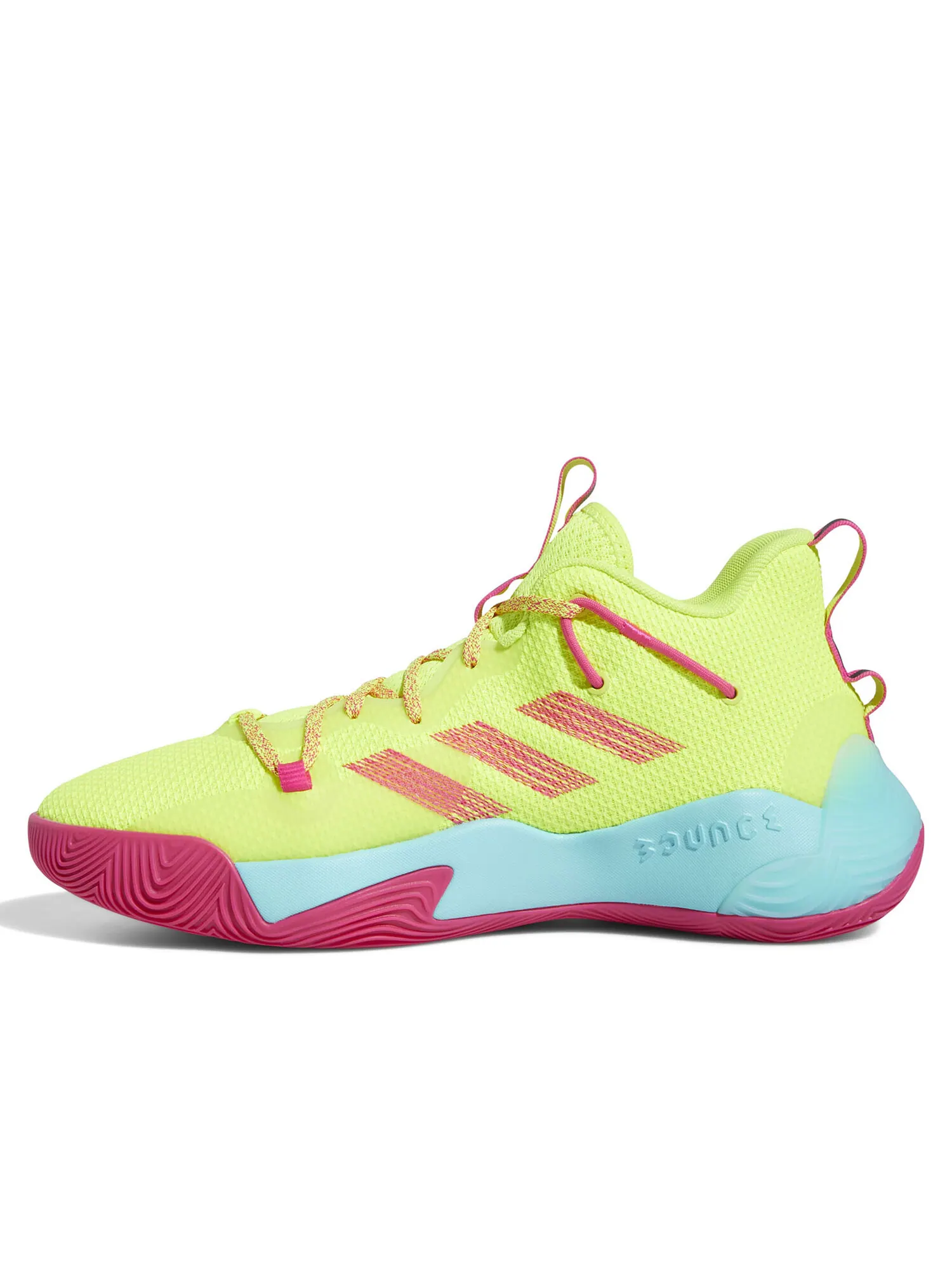 Кроссовки Adidas Harden Stepback 3 'Solar Yellow Shock Pink' — изображение 4 из 4, желтый