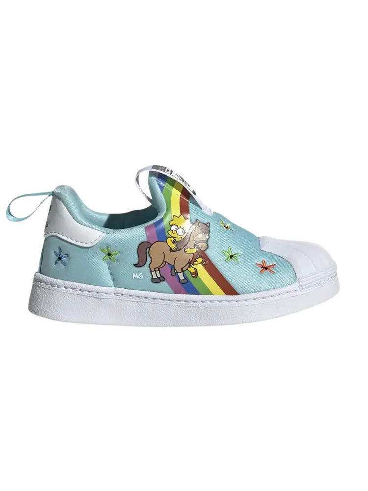 Кроссовки Adidas The Simpsons x Superstar 360 I — изображение 1 из 1, бирюзовый