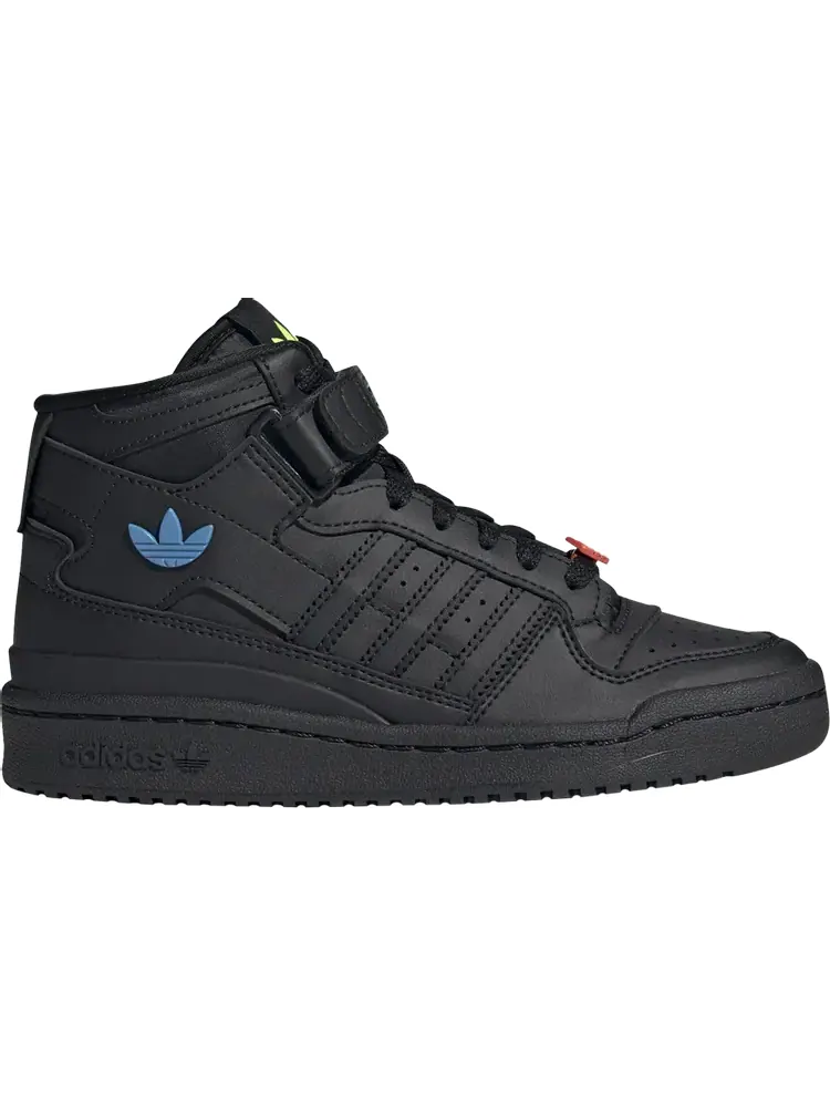 Кроссовки Adidas Forum Mid J 'Trefoil Pins' — изображение 1 из 1, черный