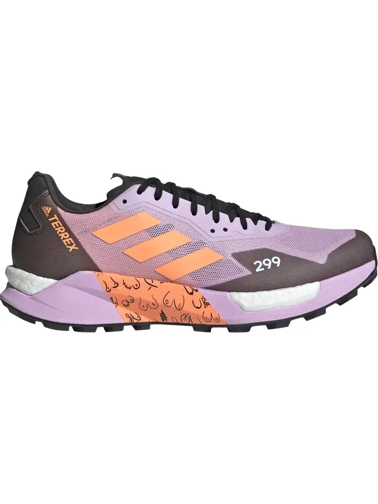 Кроссовки Adidas Terrex Agravic Ultra Trail 'Breast Cancer Awareness' — изображение 1 из 1, фиолетовый