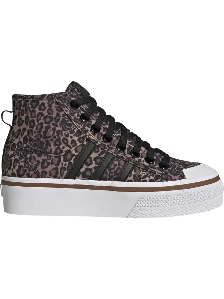 Кроссовки Adidas Wmns Nizza Platform Mid 'Leopard' — изображение 1 из 1, черный