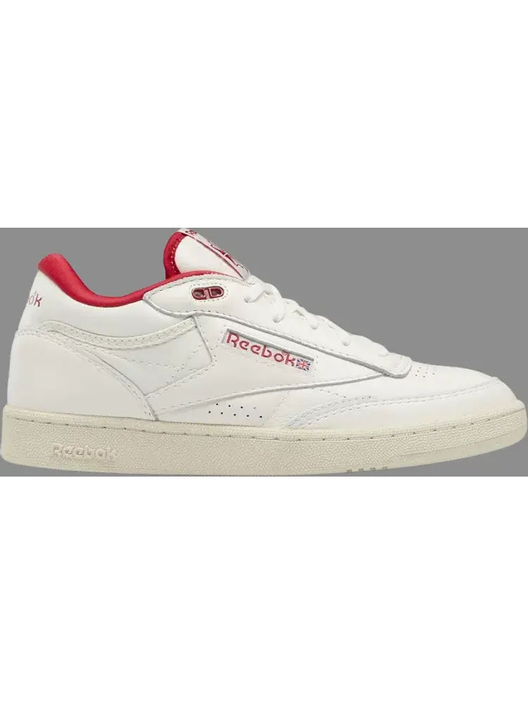 Кроссовки club c mid 2 vintage 'chalk flash red' Reebok, пломбир — изображение 1 из 1, бежевый