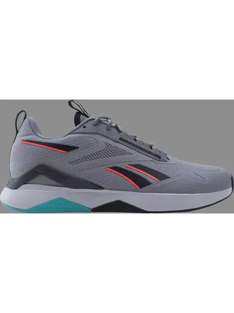 Кроссовки nanoflex adventure tr 'grey orange teal' Reebok — изображение 1 из 1, серый