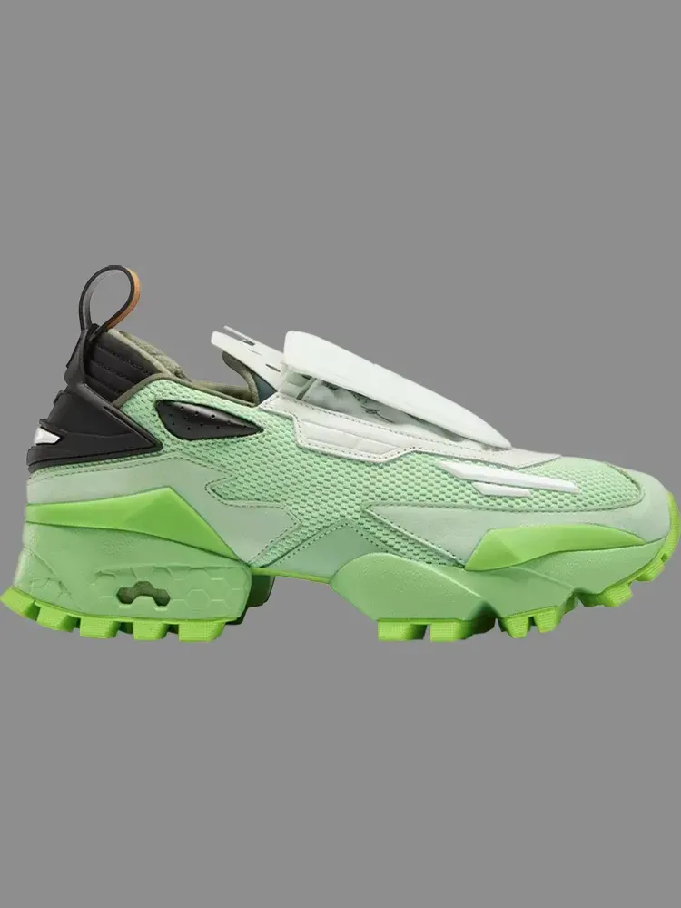 Кроссовки pyer moss x experiment 4 trail fury 'grass is greener' Reebok — изображение 1 из 1, зеленый