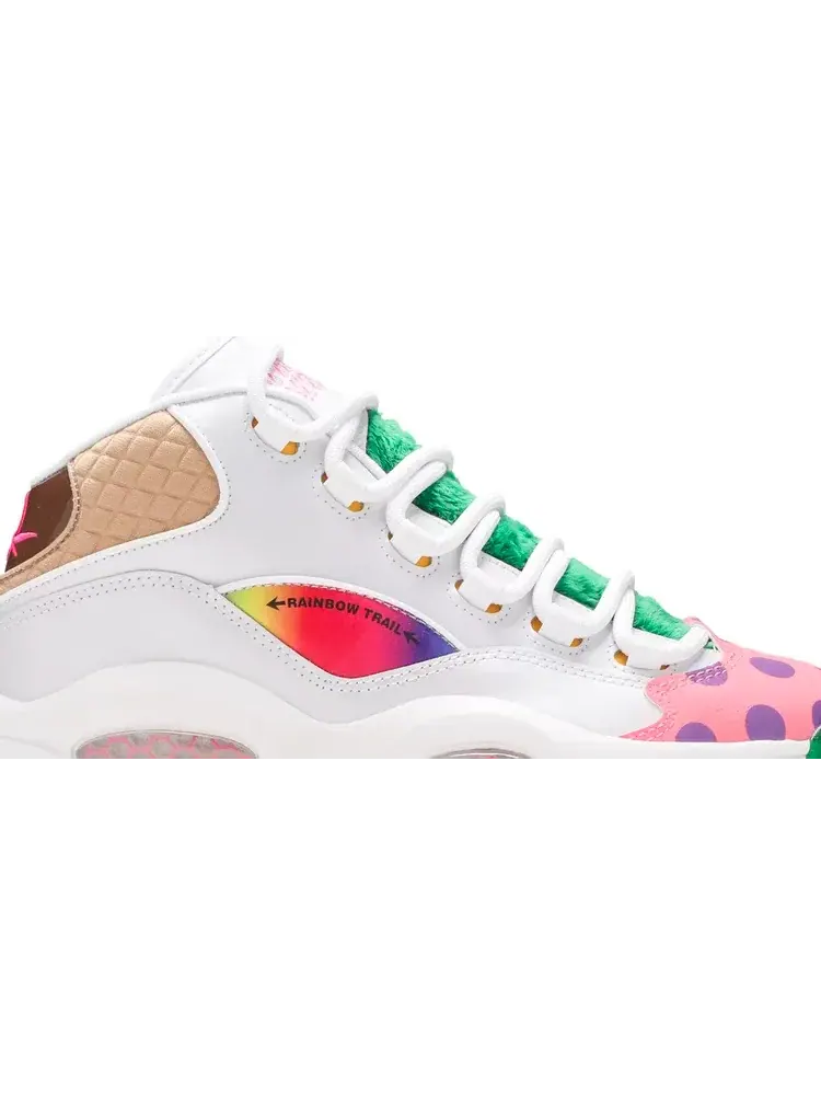 Кроссовки hasbro x question mid big kid 'candy land' Reebok — изображение 2 из 8, белый