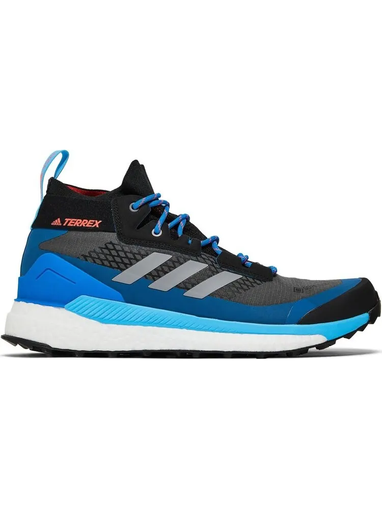 Ботинки Adidas Terrex Free Hiker GTX 'Grey Blue Rush' — изображение 1 из 8, серый