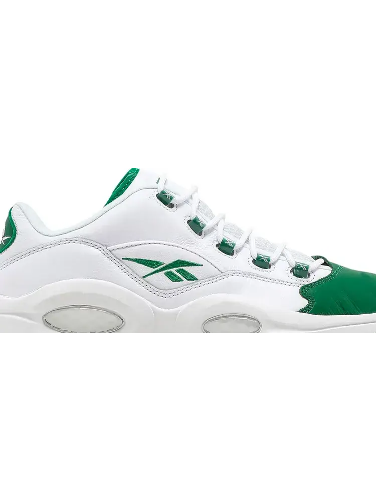 Кроссовки question low 'green toe' Reebok — изображение 2 из 8, белый