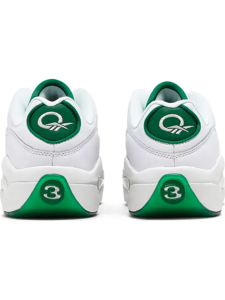 Кроссовки question low 'green toe' Reebok — изображение 6 из 8, белый