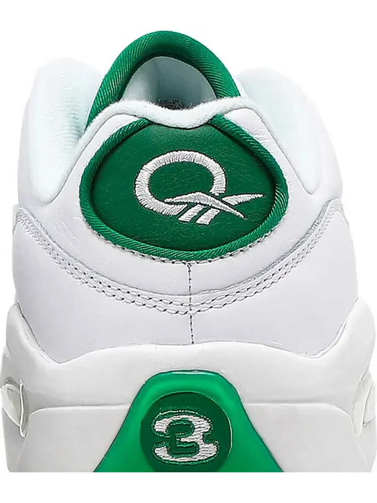 Кроссовки question low 'green toe' Reebok — изображение 7 из 8, белый