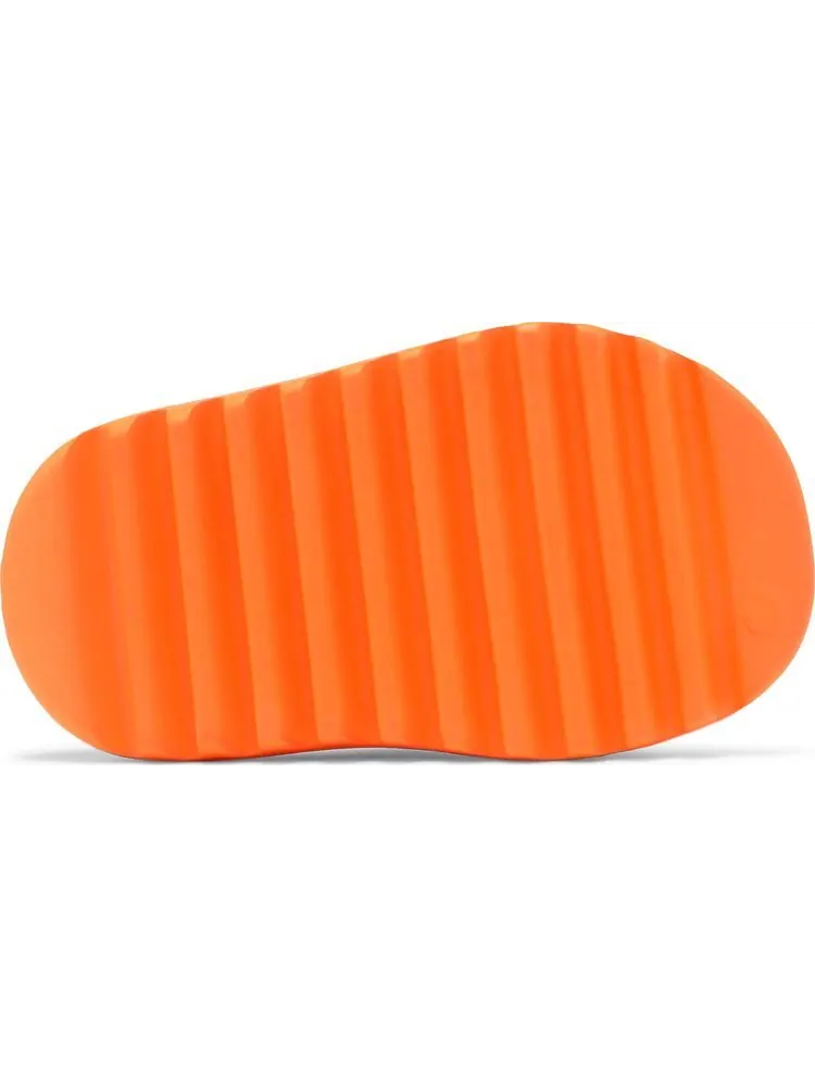 Сандалии Adidas Yeezy Slides Kids 'Enflame Orange' — изображение 4 из 8, оранжевый