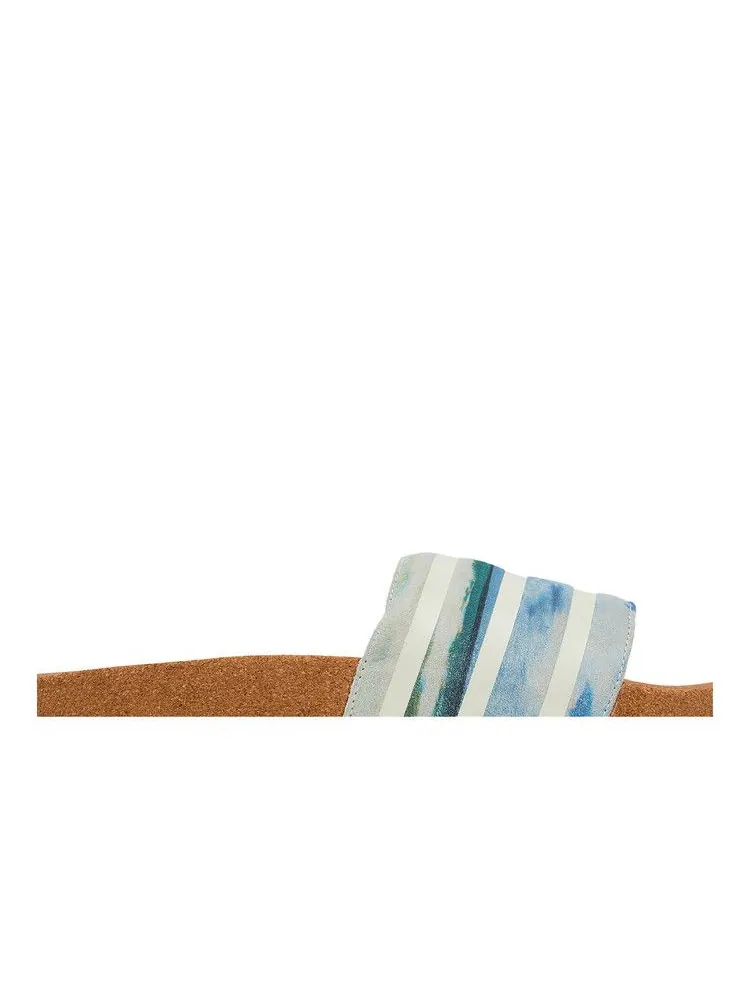 Сандалии adidas Adilette Slides 'Cork' — изображение 3 из 9, белый/белый/белый