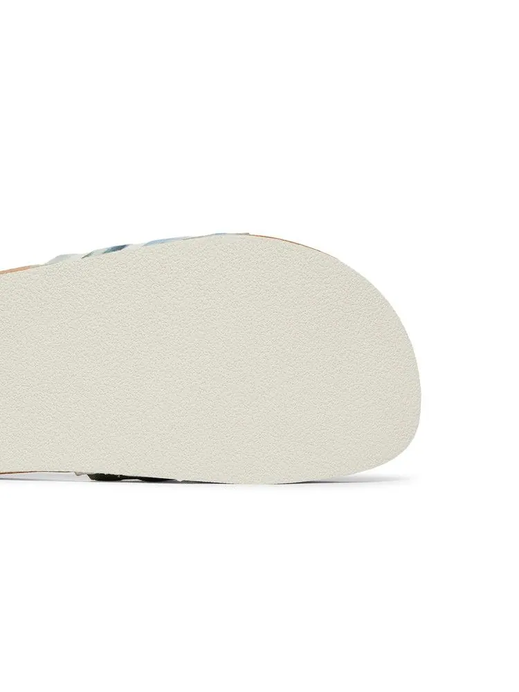 Сандалии adidas Adilette Slides 'Cork' — изображение 6 из 9, белый/белый/белый