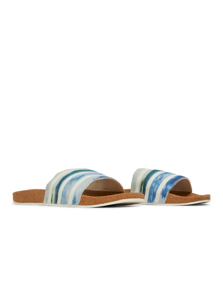 Сандалии adidas Adilette Slides 'Cork' — изображение 9 из 9, белый/белый/белый
