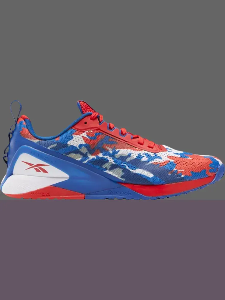 Кроссовки nano x1 'red blue camo' Reebok — изображение 1 из 1, синий