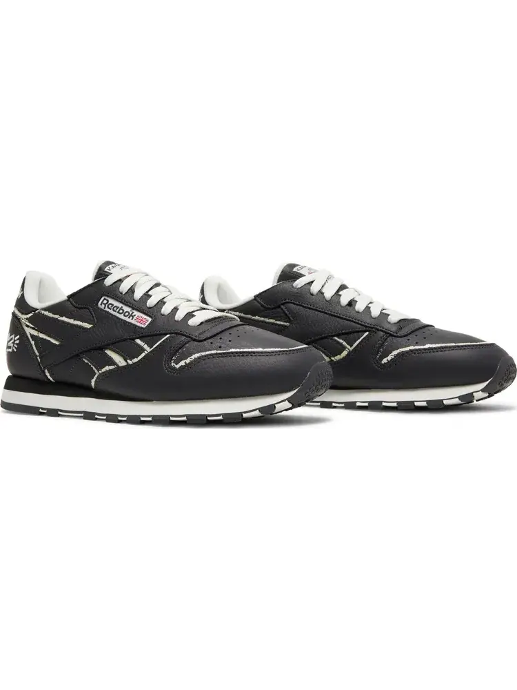 Кроссовки keith haring x classic leather 'dog blackboard chalk drawing' Reebok — изображение 8 из 8, серый