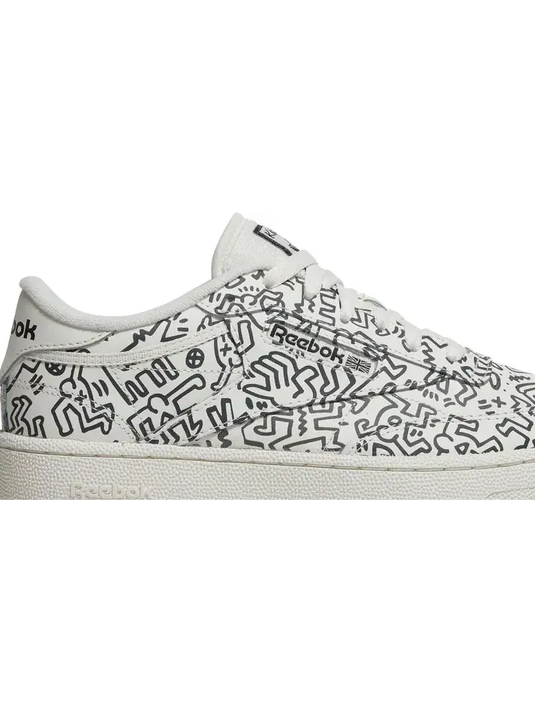 Кроссовки keith haring x club c 'dancing figures allover print' Reebok — изображение 2 из 8, белый