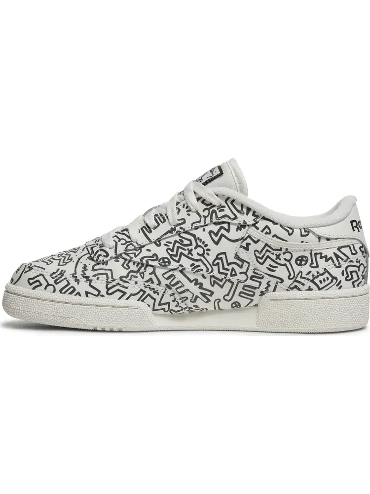 Кроссовки keith haring x club c 'dancing figures allover print' Reebok — изображение 3 из 8, белый