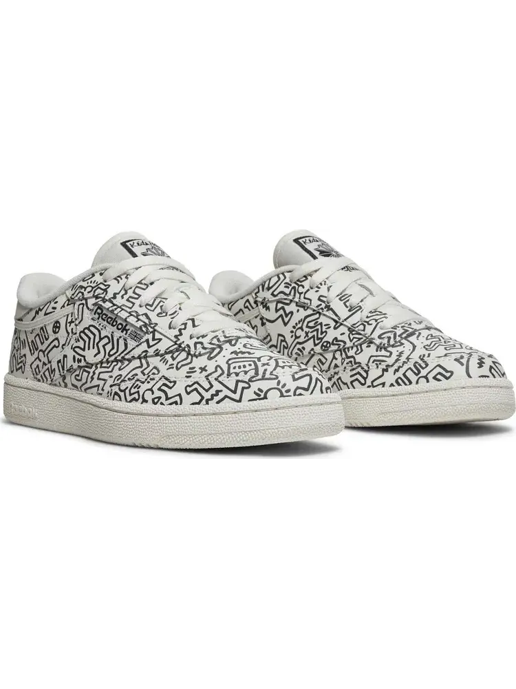 Кроссовки keith haring x club c 'dancing figures allover print' Reebok — изображение 8 из 8, белый