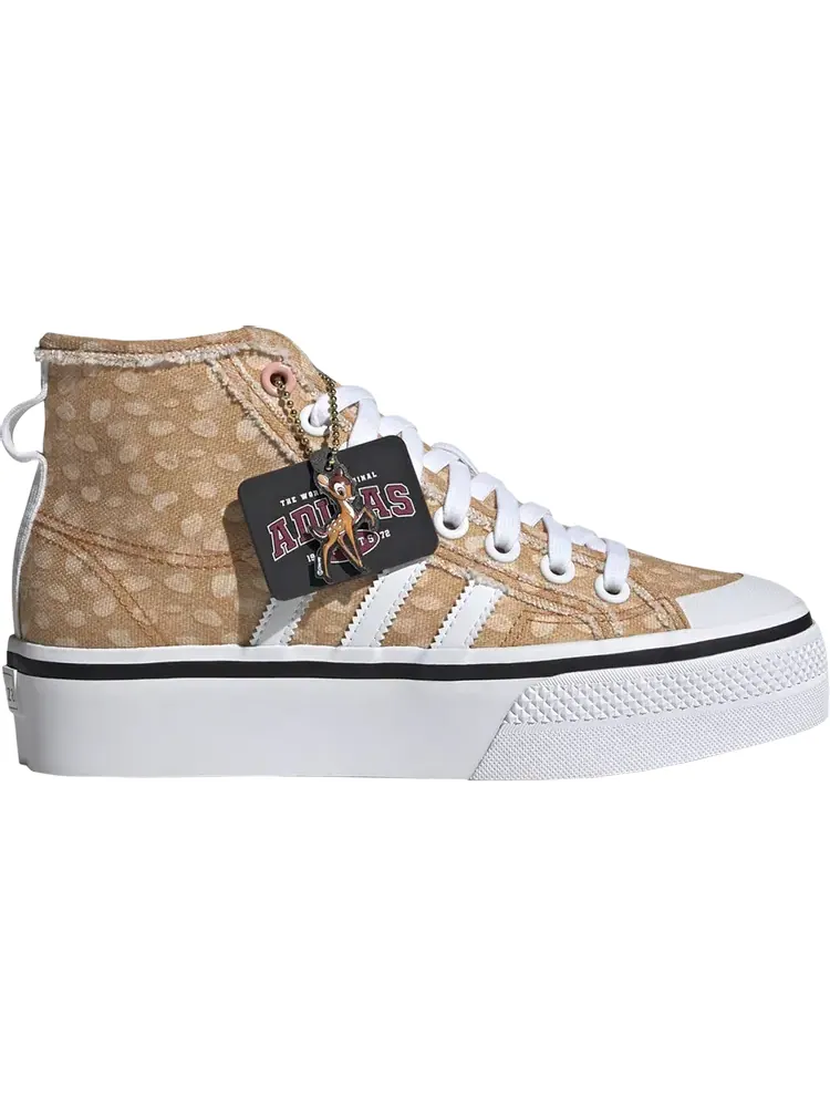 Кроссовки Adidas Disney x Wmns Nizza Platform MId 'Bambi' — изображение 1 из 1, коричневый