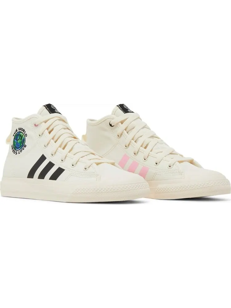 Кроссовки Adidas André Saraiva x Nizza Hi RF J 'The World Needs Love' — изображение 8 из 8, бежевый