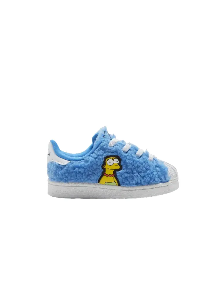 Кроссовки adidas The Simpsons x Superstar Infant 'Marge Simpson' — изображение 1 из 9, белый/черный/белый