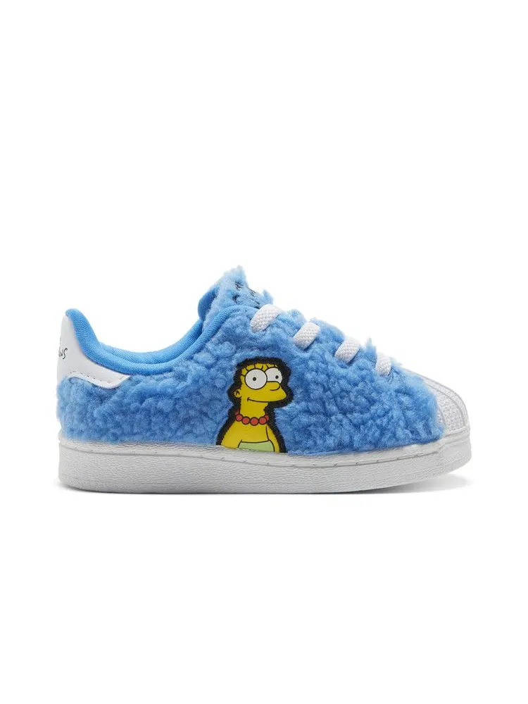 Кроссовки adidas The Simpsons x Superstar Infant 'Marge Simpson' — изображение 2 из 9, белый/черный/белый