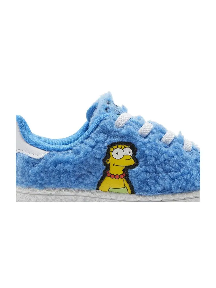 Кроссовки adidas The Simpsons x Superstar Infant 'Marge Simpson' — изображение 3 из 9, белый/черный/белый
