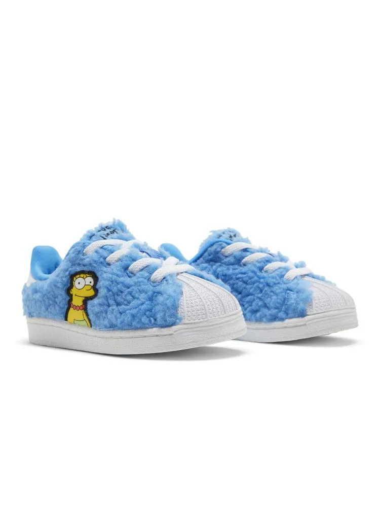 Кроссовки adidas The Simpsons x Superstar Infant 'Marge Simpson' — изображение 9 из 9, белый/черный/белый
