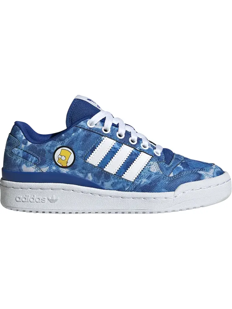Кроссовки Adidas The Simpsons x Forum Low Big Kid 'Bart Simpson' — изображение 1 из 1, синий