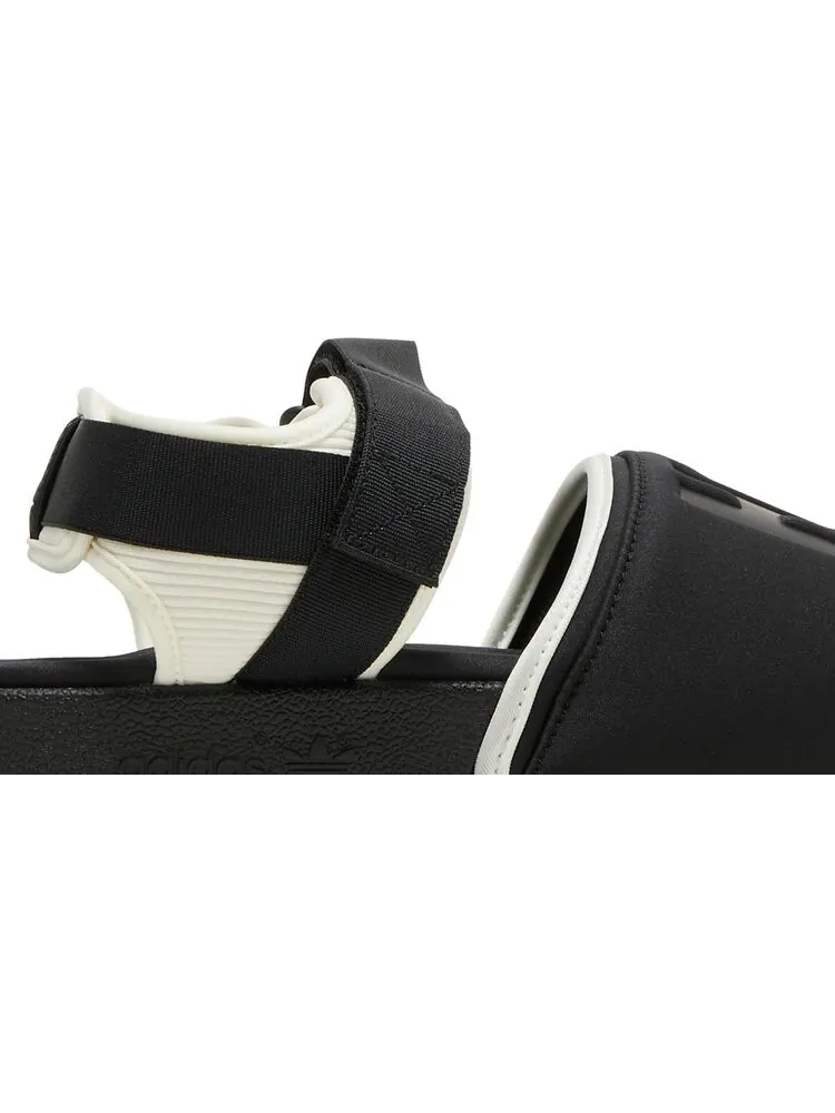 Сандалии Adidas Pharrell x Adilette 2.0 Slide 'Black White' — изображение 2 из 8, черный