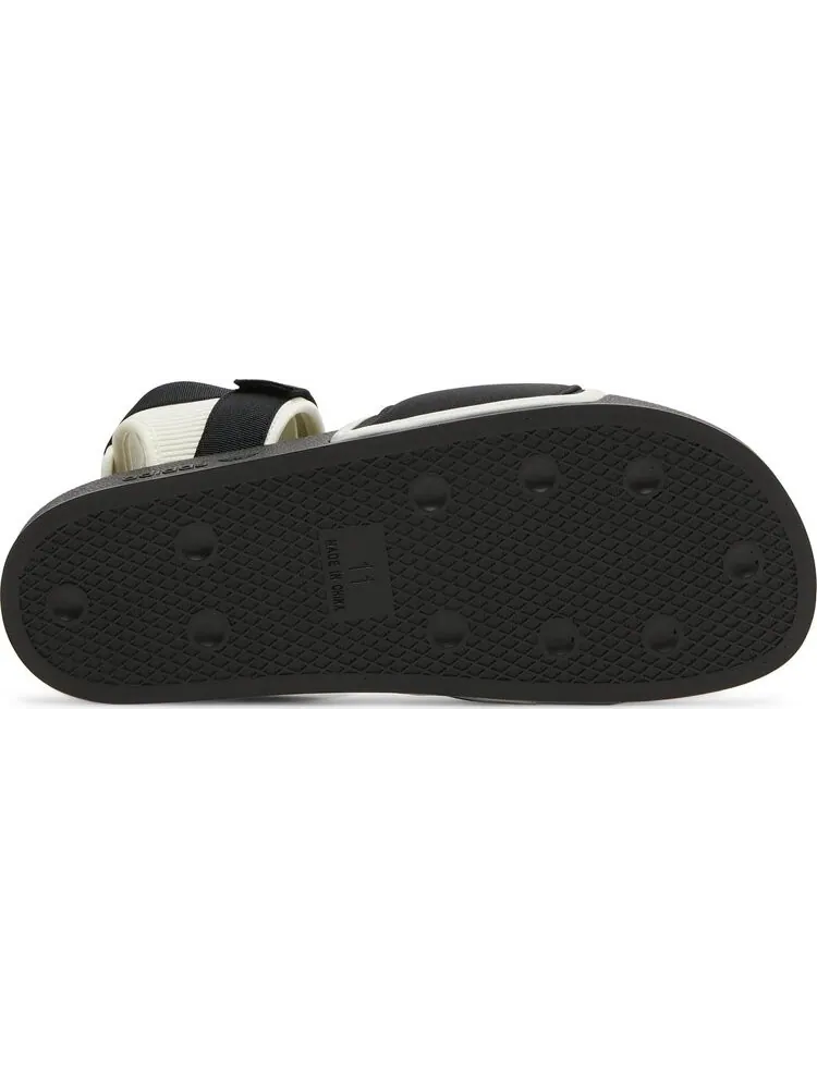 Сандалии Adidas Pharrell x Adilette 2.0 Slide 'Black White' — изображение 4 из 8, черный
