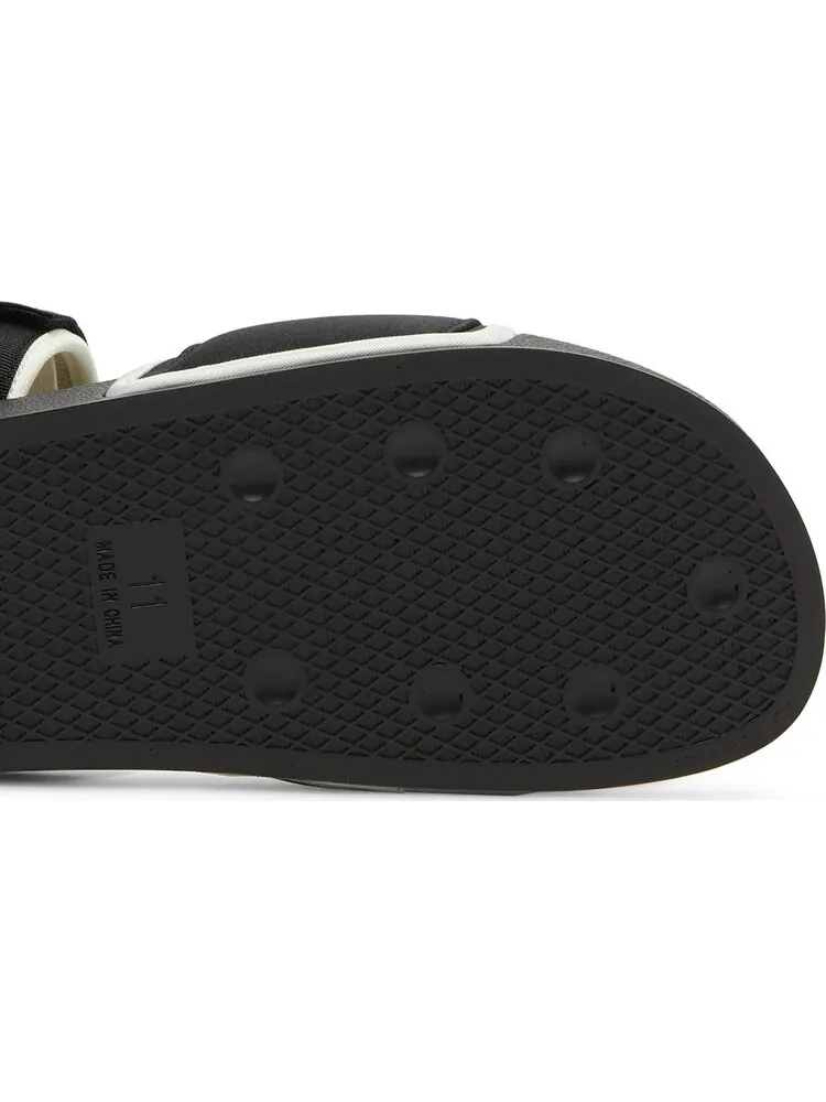 Сандалии Adidas Pharrell x Adilette 2.0 Slide 'Black White' — изображение 5 из 8, черный